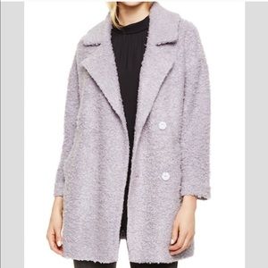 Vince Camuto purple grey knit coat